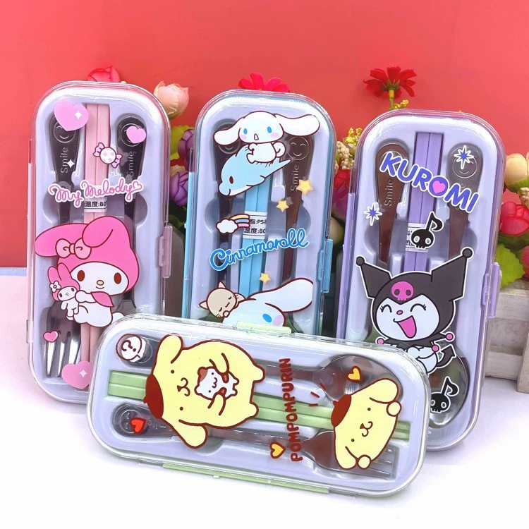 Sanrio, набор палочек для еды, столовые приборы, 3 предмета