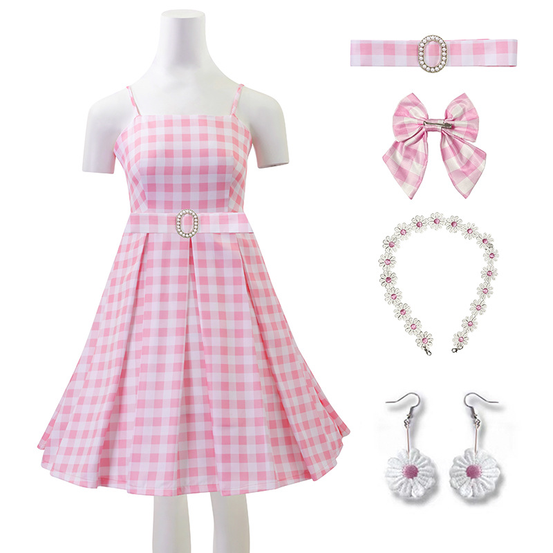 Barbie Kenny traje cos ropa Kenny playa vestido rosa Cosplay conjunto completo