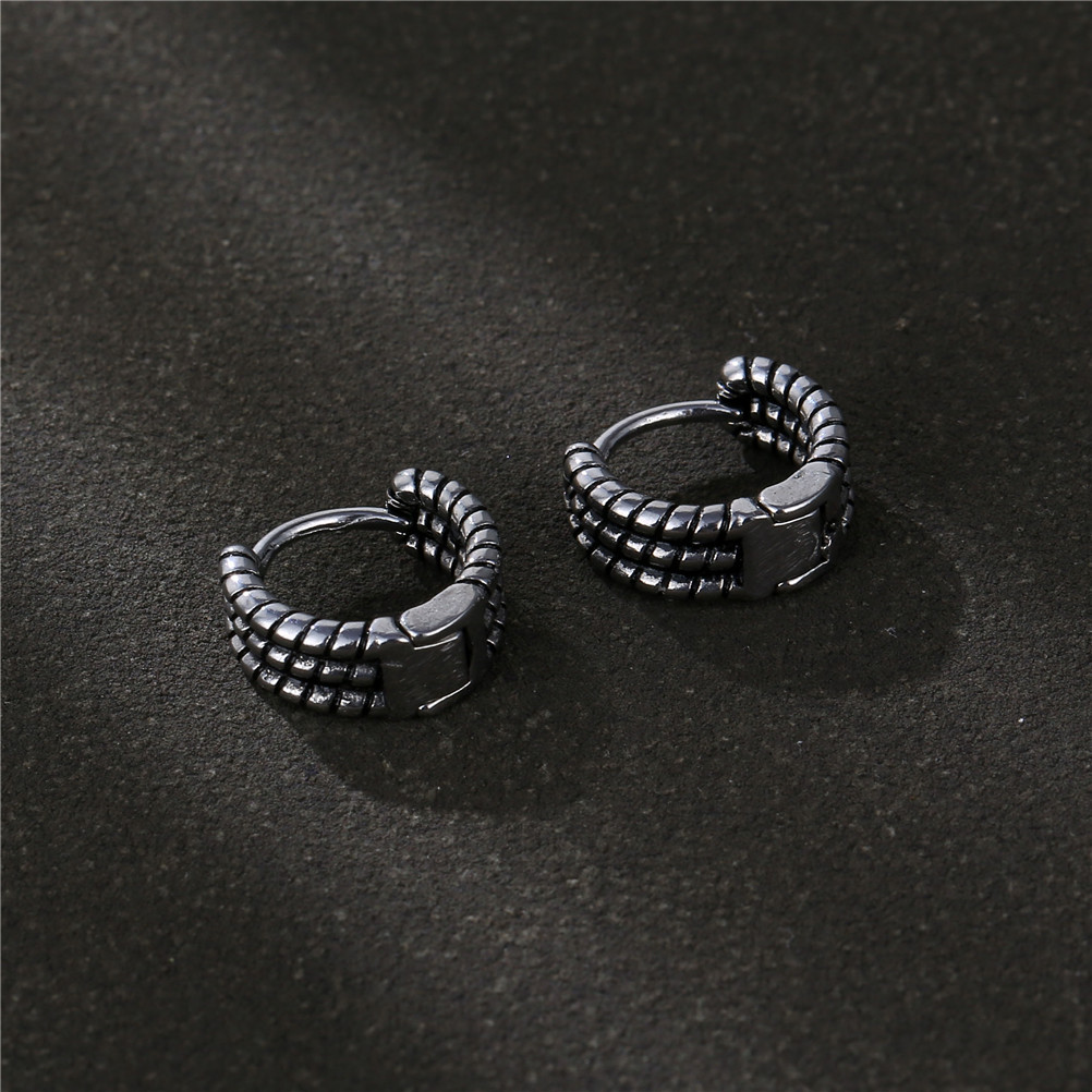 1 Piece Fashion Solid Color Titanium Steel Plating Women's Earrings display picture 1