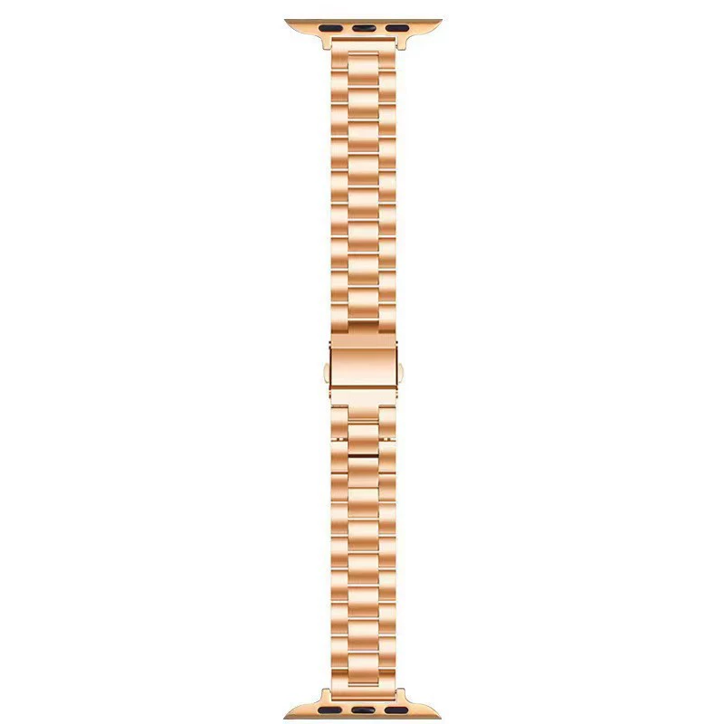 Подходит для Apple Applewatch тонкий три-шарик маленький пояс твердый нержавеющая сталь iwatch умные часы ремешок стальной