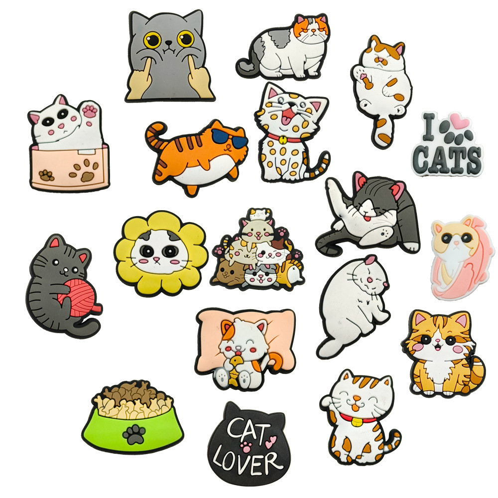 Holiday, Street Occasion Cat Shoe Accessories PVC Self-adhesive All Seasons Shoe Buckle