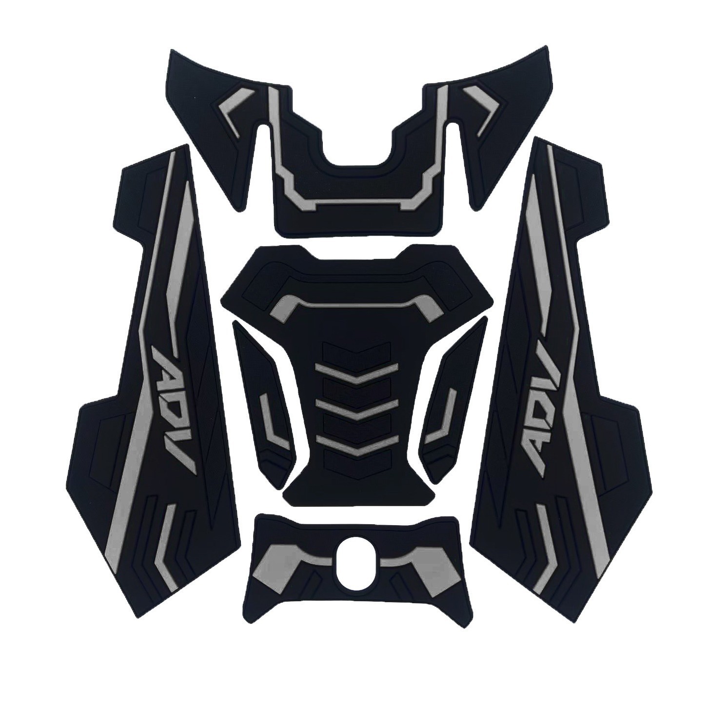 Honda, compatible three dimensional rubber sticker with accessories, new collection