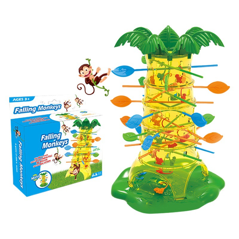 Niños Flip mono escalada árbol mono cayendo abajo juego de escritorio padre-hijo diversión interactiva estudiante ocio juguetes creativos