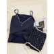 Korean Style Polo Lace Edge French Style Cute Pajamas Women's 2025 Summer New Arrival Sling Shorts Outer Wear Home Clothes suit