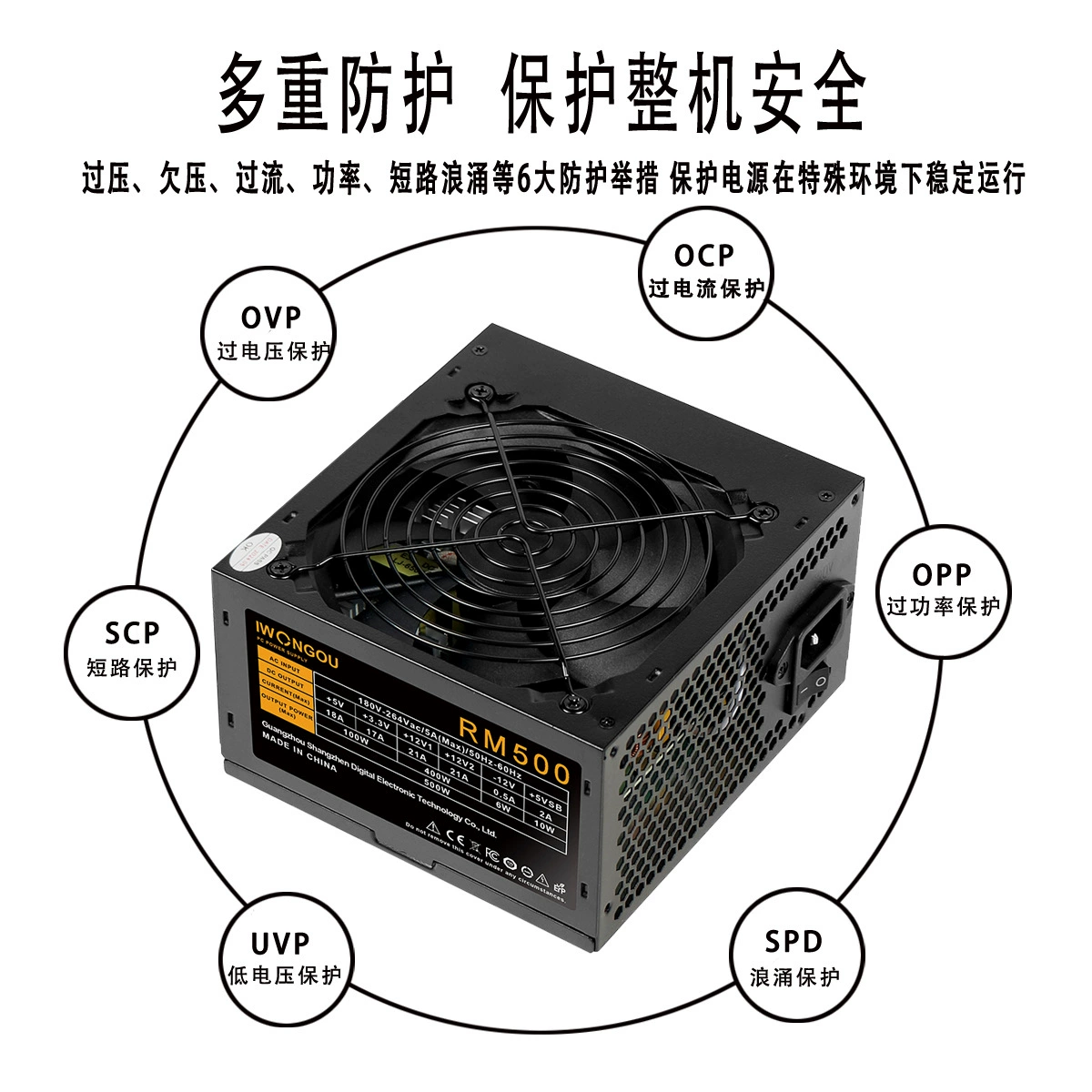IWONGOU The new authentic desktop computer RM500 power supply