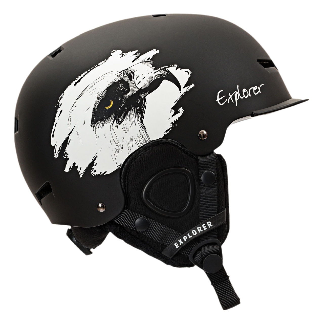 Explorer Snowcrush Ski Helmet Cap Single Board Double Board Kidsren's Adult Men's and Women's Snow Helmet Snow Cap