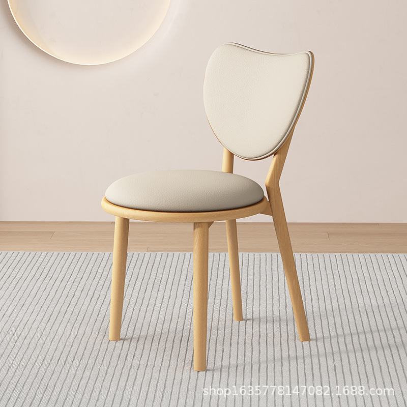 Sillas de comedor de madera sólida, sillas de comedor caseras, restaurantes retro, hoteles, sillas simples, sillas de comedor casuales, sillas de amor