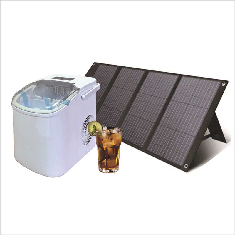 12V/24V small portable portable outdoor ice maker with battery solar powered ice maker