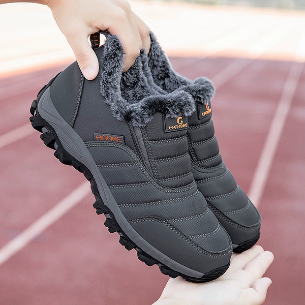Demi-season warm footwear, walking shoes, for middle age