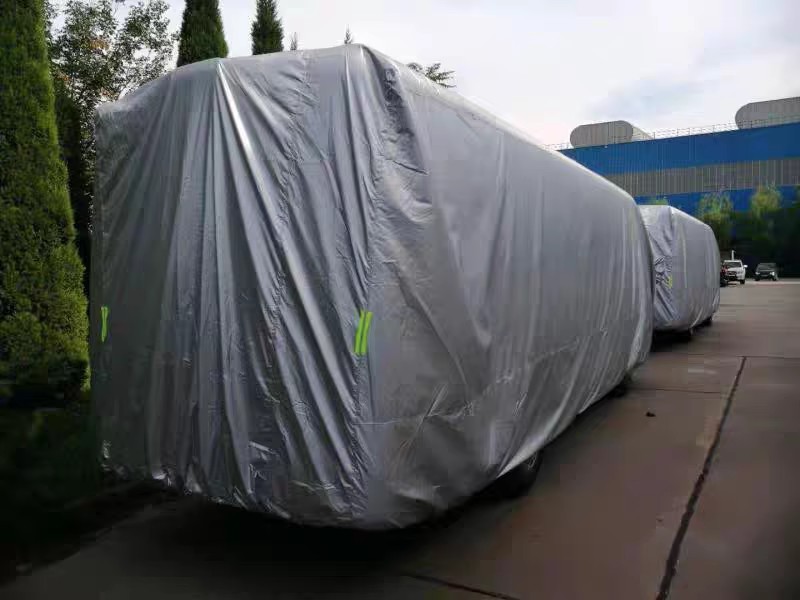 Yutong Bus Coaster Car Cover, Passenger Car Cover, Large and Medium-Sized Bus Sun Protection and Rainproof Oxford Cloth Cover, Full Cover, Thickened