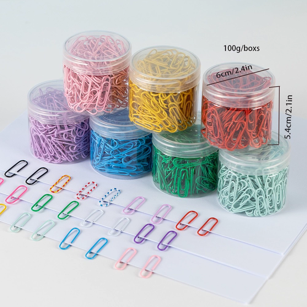 Цветная металлическая скрепка никелированная скрепка ведро канцелярские товары креативная закладка мультфильм скрепка 28 мм