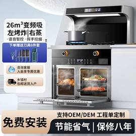 燃气灶具;抽油烟机;烟灶消套装