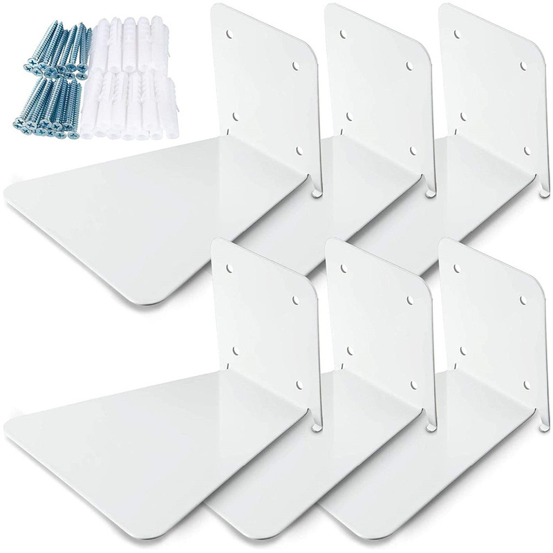 Floating Bookshelf Iron Floating Shelf Invisible Wall-mounted Bookshelf Multi-functional Wall Shelf