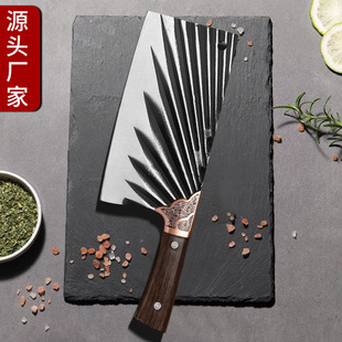 Hand-beating Forging Kitchen Knife Household Knives Cutting Kitchen Knife Cutting Meat Slicing Knife Chef Chopping Bone Knife Yangjiang Chopping Dual-purpose Knife