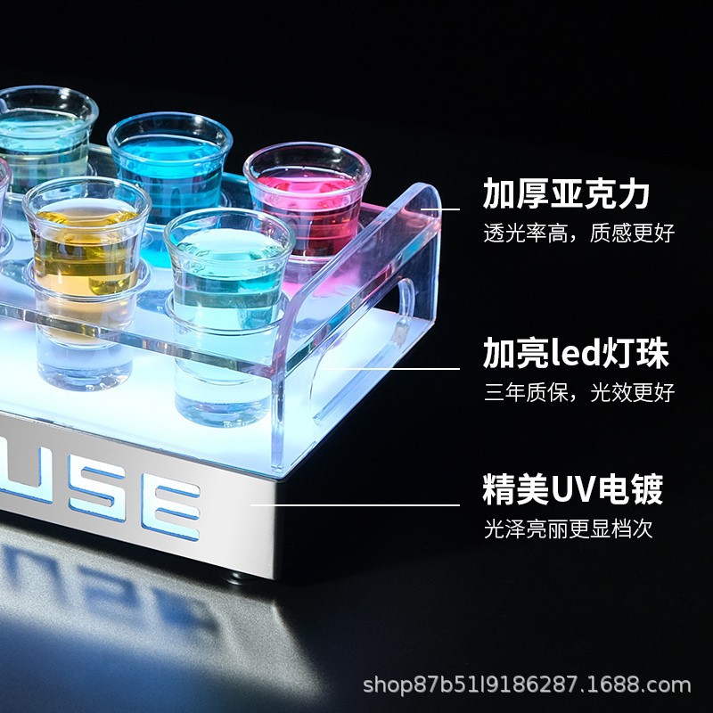 Barra de vino emisor de luz partido KTV Mesa cubo taza de vino titular de la taza de vino champán taza de la bala