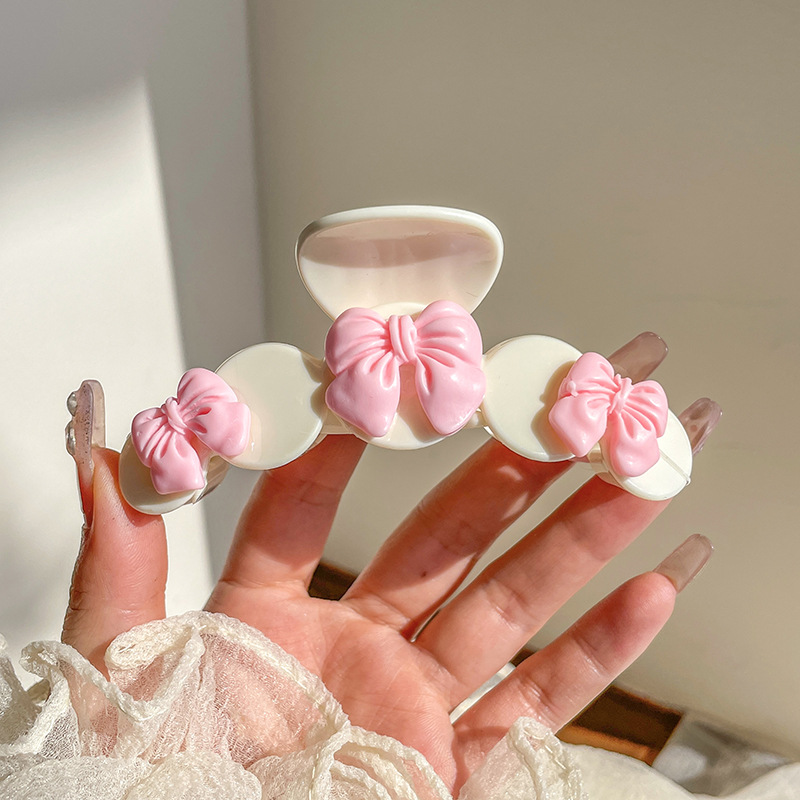 Celebridad de Internet 2024 Nueva horquilla pequeño clip de tiburón grano clip de cabeza de bola baja