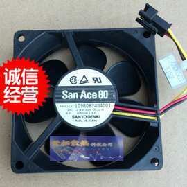三洋san ace80 109R0824G4D01 8025 24V 轴流变频器风扇 0.2A 3线