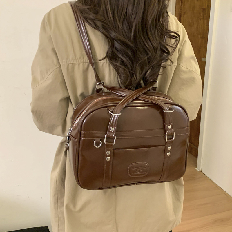 Elegante estilo de hombro, bolso de mano, bolso de hombro, bolso de invierno de mujer, Boston 2025.