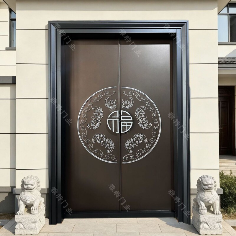 Factory Direct Sales All-Aluminum Doors Cast Aluminum Doors Self-Built House Doors Villa Doors Rural Doors