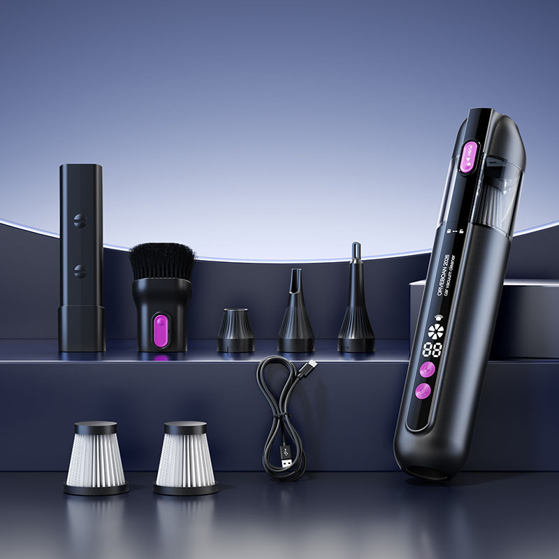 New Wireless Handheld Vacuum Cleaner with Powerful Hurricane Suction, Portable Rechargeable Vacuum Cleaning Device for Car and Home Use