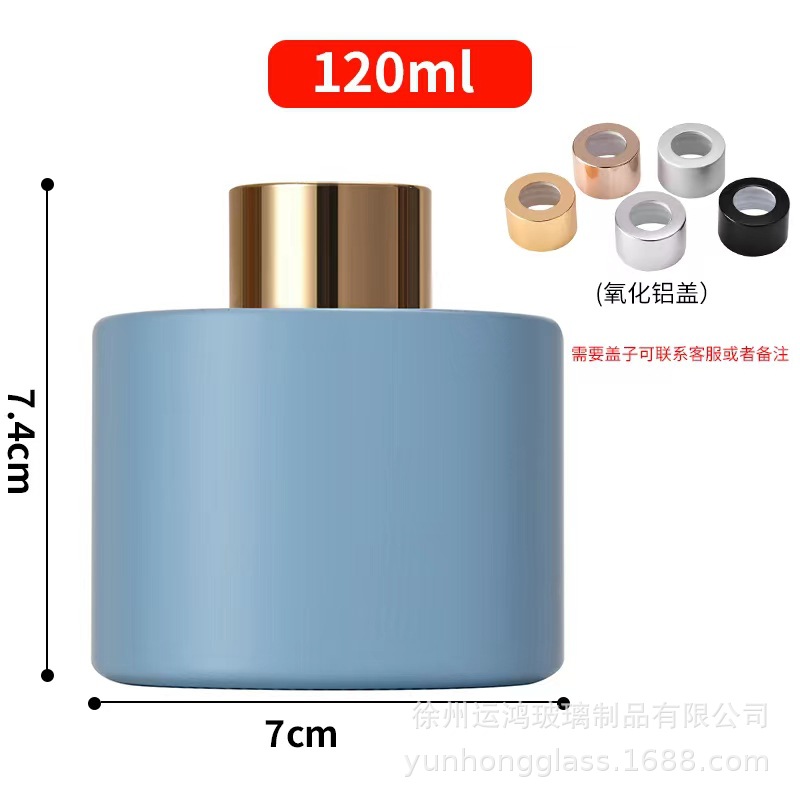 En stock botella de aromaterapia botella vacía taza de cera color botella cilíndrica color de ratán fragancia esmerilada botella vacía botella de perfume sin fuego