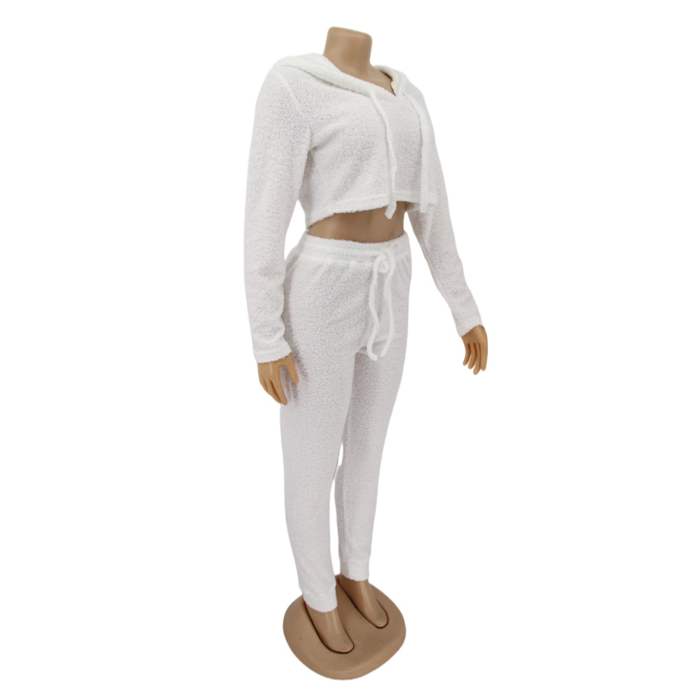 Women Clothing Little Teddy Plush Home Casual Warm Suit