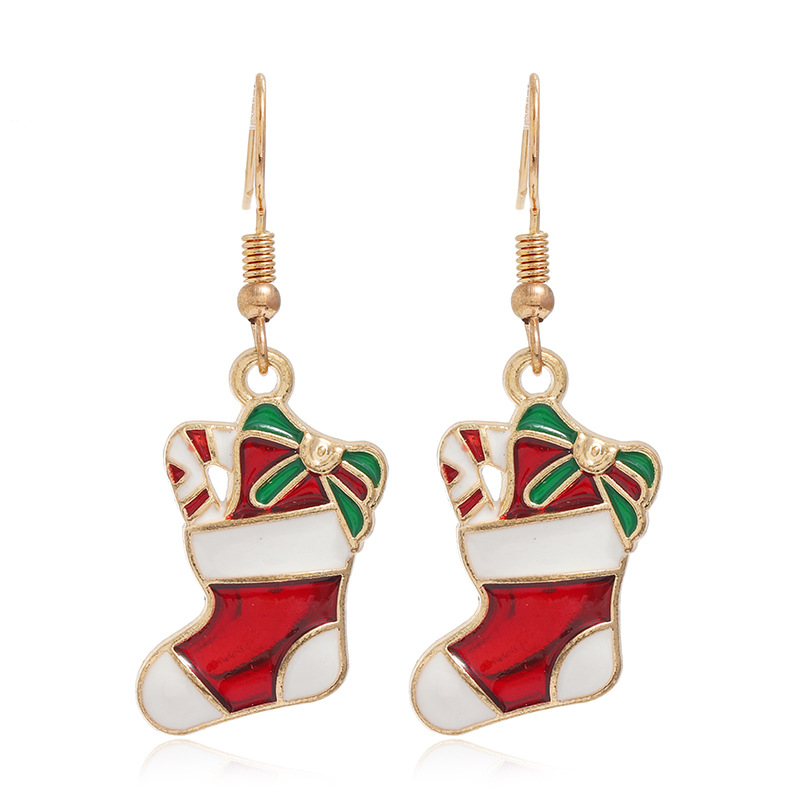 Fashion Christmas Tree Santa Claus Alloy Plating Women's Drop Earrings 1 Pair display picture 23