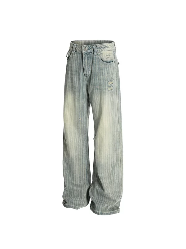 Ретро джинсы для мужчин и женщин, брюки, американский стиль, свободный крой