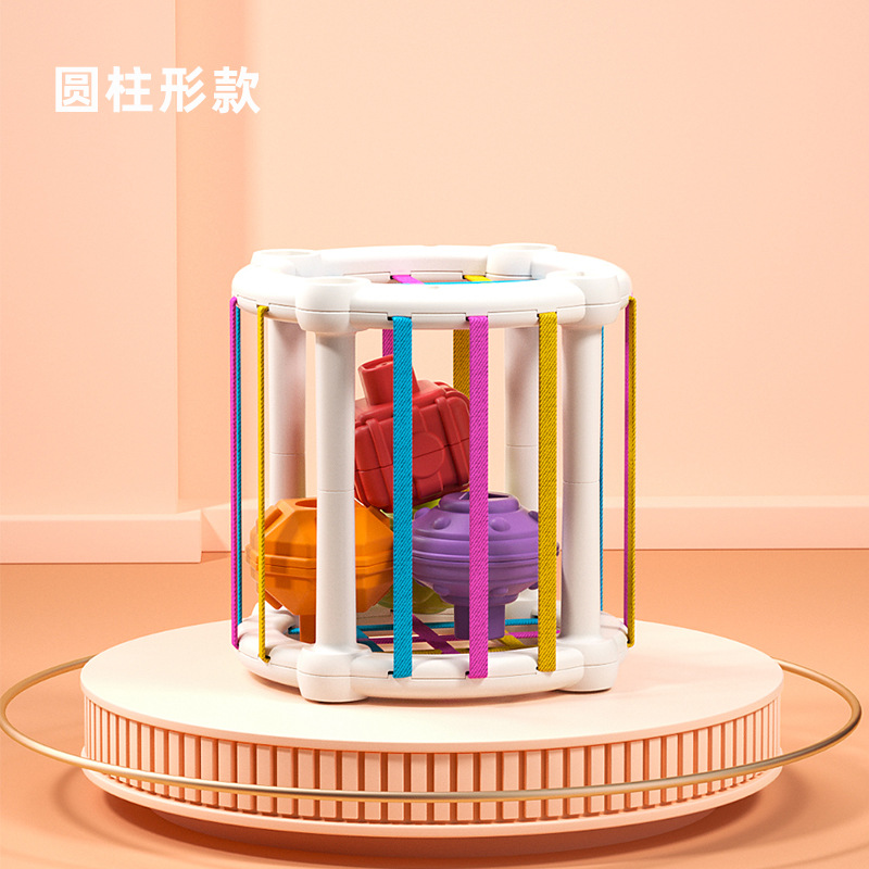 [Envío gratis] Juguetes educativos de educación temprana para bebés 0-3 años, hexaedro, arco iris, acción refinada