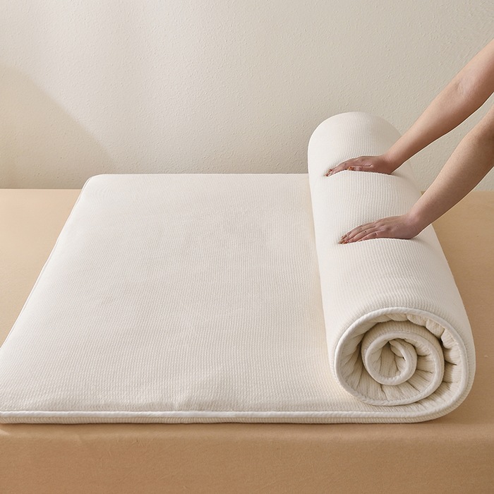 클래스 A 깃털 면 + 면 매트리스 두꺼운 바닥 면 패딩 매트리스 기숙사 싱글 이불 코어 이중 목적 매트리스