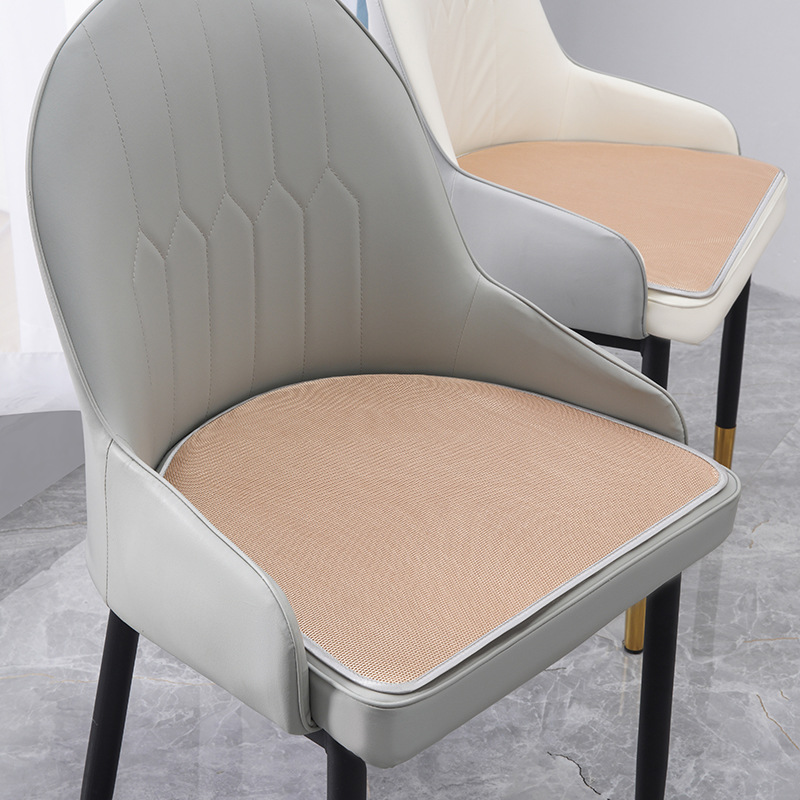 Cojín estera de verano silla de comedor cojín de hielo cojín de silla de verano taburete de lujo ligero transpirable en forma de herradura almohadilla de culata Seda de hielo Nórdico image 12