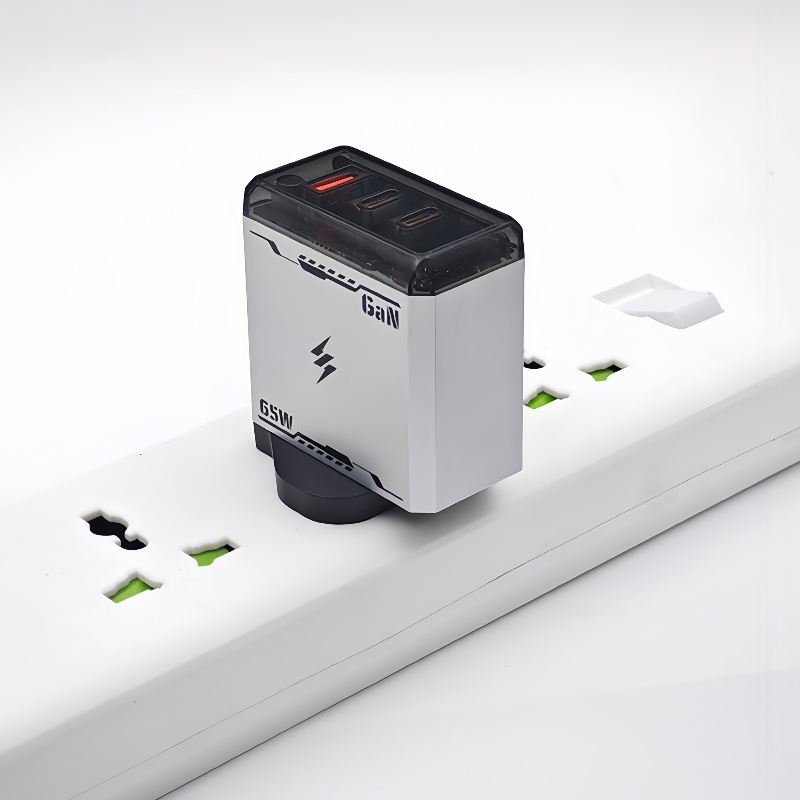 High Quality Power Adapter 65W 3 Port USB C Wall Charger Qc3.0 Pd Fast Charging