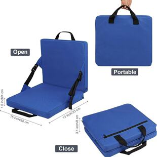 Outdoor Satchel Foldableing Cushion, Multifunctional Stadium Seat, Satchel Chair, Lightweight Cushion, Integrated Backrest