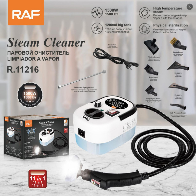 Cross-Border European High Temperature and High Pressure Steam Cleaner 1200ml Household Small Kitchen Steam Cleaner Cross-Border European High Temperature and High Pressure Steam Cleaner 1200ml Household Small Kitchen Steam Cleaner
