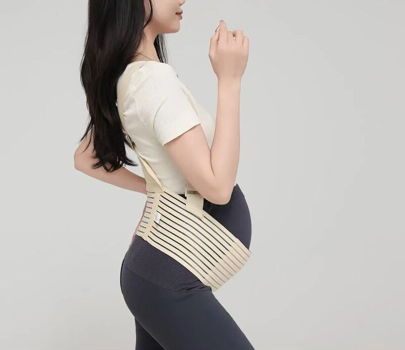 妊婦の腹帯の3つのセットの弾力性の通気性は調整できます。|undefined