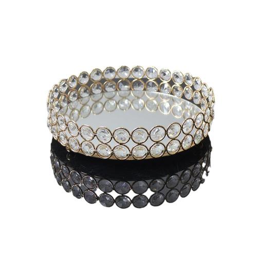 European ins tray crystal tray cosmetics storage box jewelry decorative box metal crafts ornaments wholesale