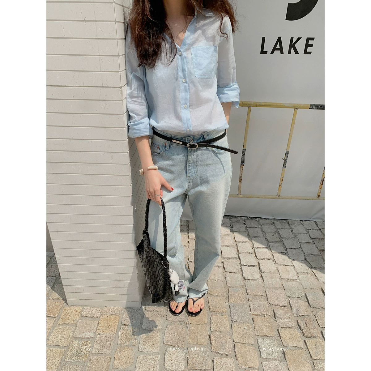 Yi En Oinbyin солнцезащитная рубашка Женская рубашка с длинными рукавами рыхлый топ летняя повседневная тонкая рубашка рами для женщин