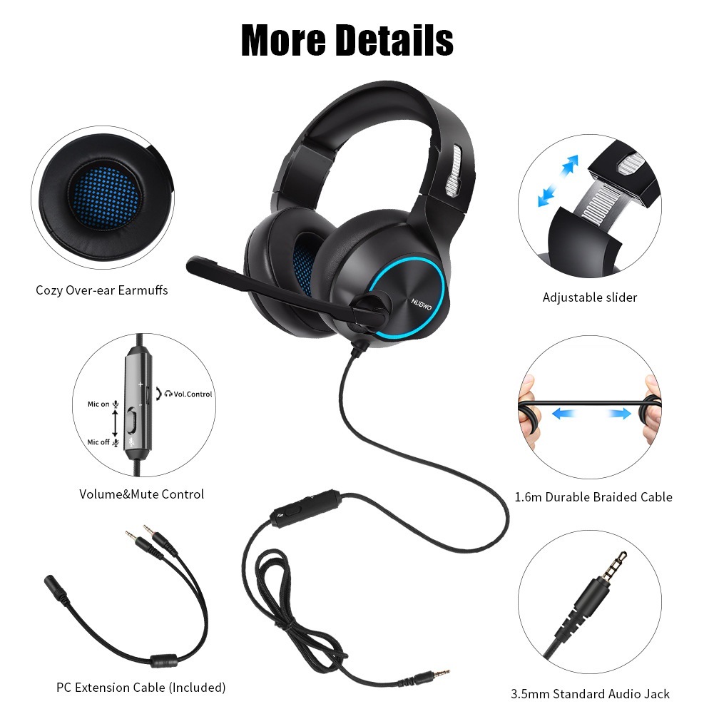 NUBWO/Wolf Bowang N11 auriculares e-sports juego de pollo computadora cabeza desgaste bajo auricular transfronterizo al por mayor