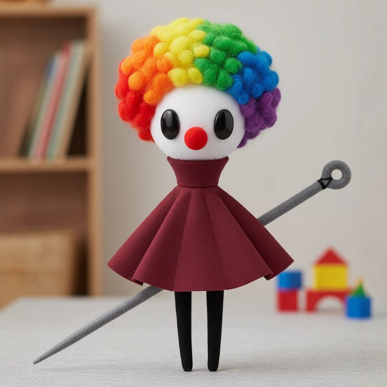 新款 clown Silksong plush 空洞骑士丝绸之路加载小丑毛绒玩具|undefined