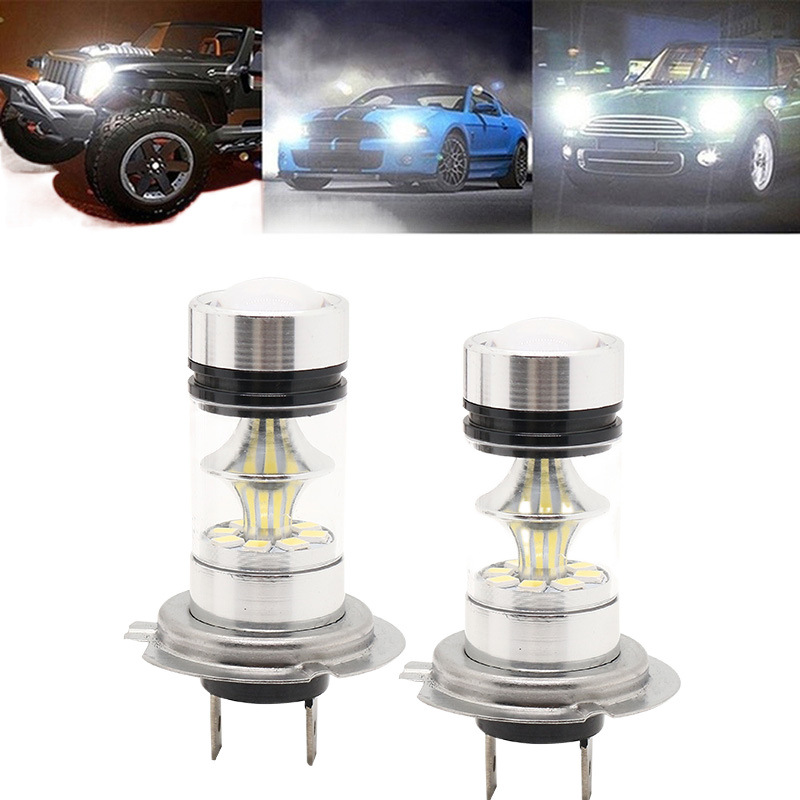 Lámpara de niebla delantera del automóvil LED de alta potencia H4 H7 9005 2835 12LED 100W