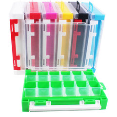 S-Style Dual-Sided Lure Box Lead Head Hook Box with Removable Insert, EVA Thick Base, Accessory Box, Seven Colors Fishing Gear