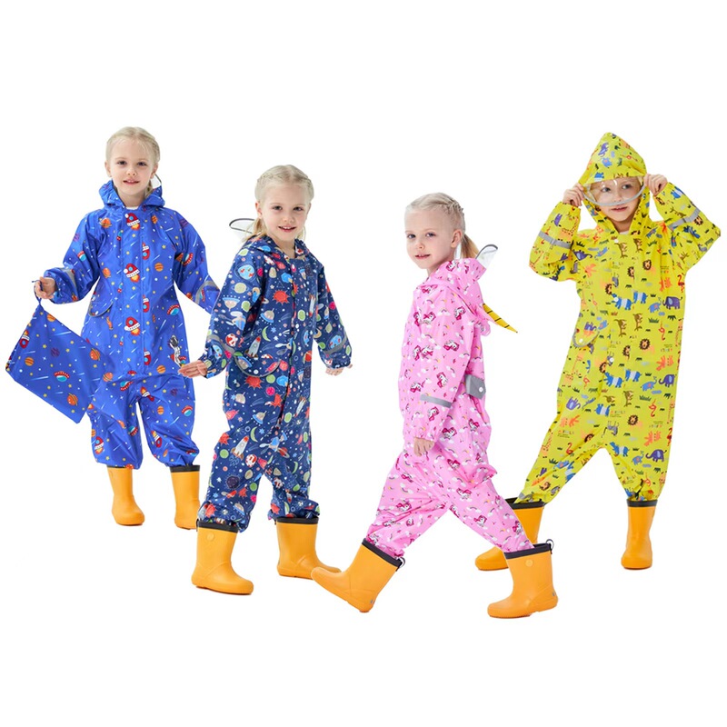 Children's Half-Length Wading Pants, Waterproof Equipment for Kindergarten, Sand Play Clothes, Water Play Clothes, Rain Pants, One-Piece Cross-Border