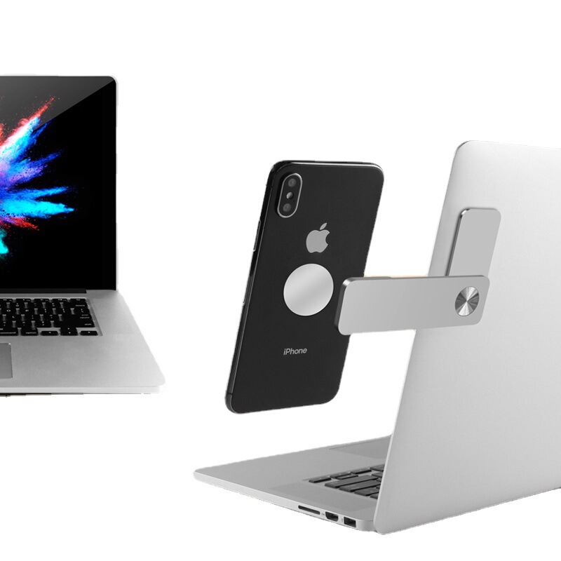 Aluminum Alloy Shrinking Bracket Notebook Expansion Bracket Magsafe Magnetic Mobile Phone Bracket Computer Mobile Phone Same Screen