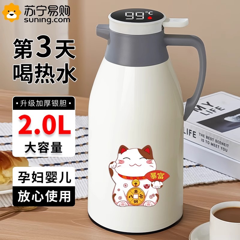 Thermos, capacious teapot for home use
