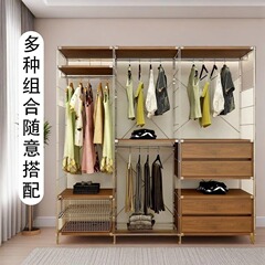 日式衣帽架衣服置物架挂衣架卧室落地衣帽架间开放式落地衣帽架