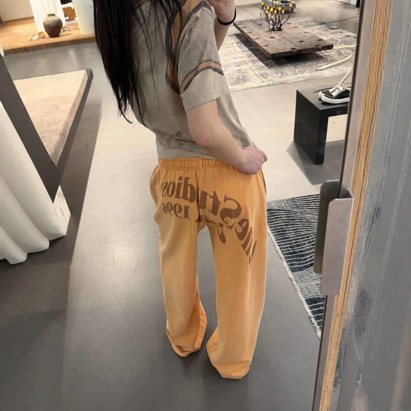 26 Correct Version Washed Blue and Orange Vintage 1996 Loose Casual Floor-Length Straight-Leg Casual Pants Long Pants Wide-Leg Pants for Women 26 Correct Version Washed Blue and Orange Vintage 1996 Loose Casual Floor-Length Straight-Leg Casual Pants Long Pants Wide-Leg Pants for Women