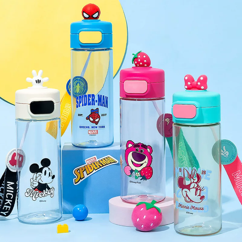 Новая детская кружка Disney для воды в детском саду, прямой питьевой стакан, для учеников начальной школы