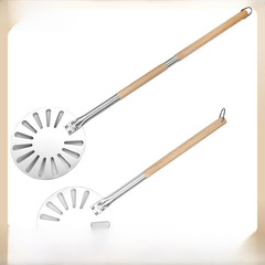 Pizza flipping peel baking turner oven turner baking shovel turner inverter cake shovel stainless steel pastry turner