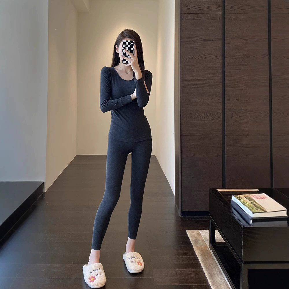 Термобелье для осени и зимы, термокостюм из тутового шелка De Rong, термоодежда, новая модель 2024 года F092823, защита от холода и универсальность.