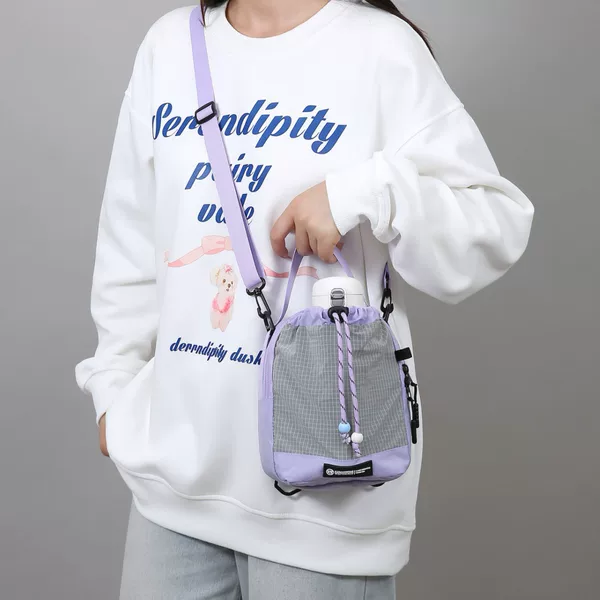 2026 New Multifunctional Backpack Korean Style Fashion Crossbody Bag Nylon Waterproof Outdoor Sports Mobile Phone Bag for Men and Women